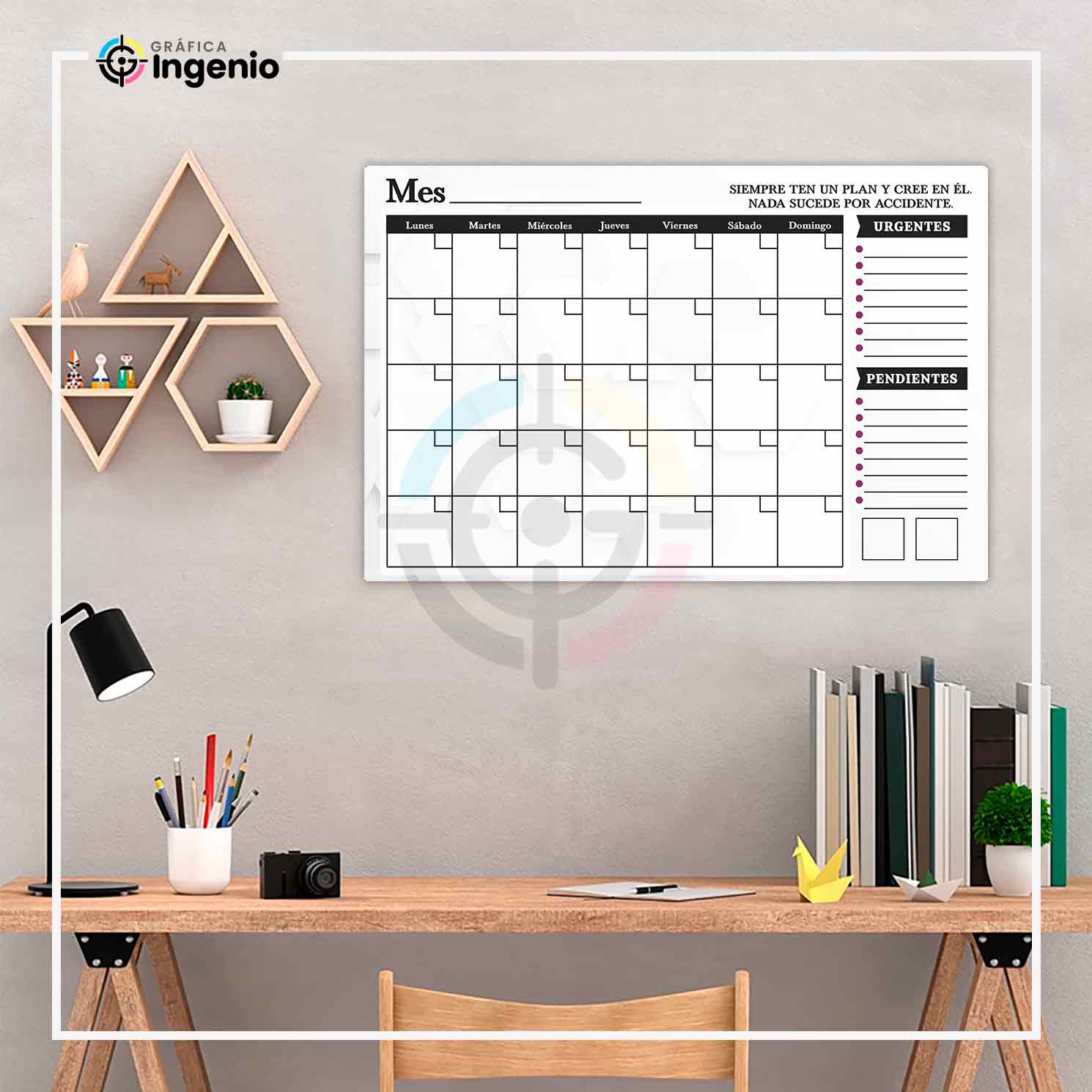 Planners acrílicos Hombres